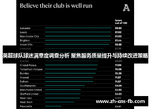 英超球队球迷满意度调查分析 聚焦服务质量提升与持续改进策略